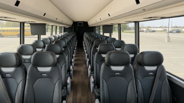 Interior of Charter Bus Company Madison's 30 Passenger Minibus in Madison
