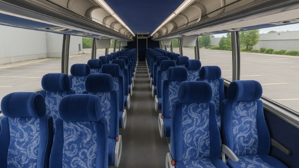 Interior of Charter Bus Company Madison's 47 Passenger Charter Bus in Madison
