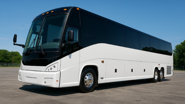 Exterior of Charter Bus Company Dubuque's 50 Passenger Party Bus in Dubuque