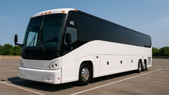 Exterior of Charter Bus Company Madison's 51 Passenger Charter Bus in Madison